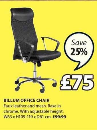 JYSK Billum office chair offer
