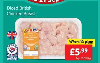 Lidl Diced british chicken breast offer