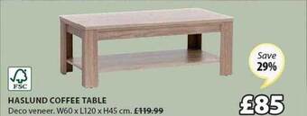 JYSK Haslund coffee table offer