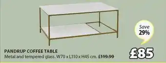 JYSK Pandrup coffee table offer