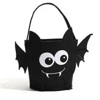 Hallow-scream: felt bucket - bat