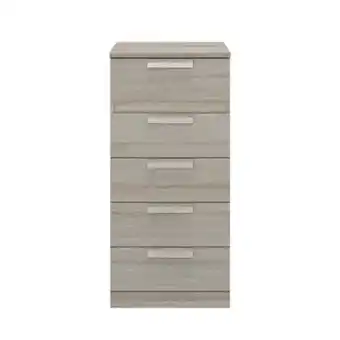 Bensons for Beds Bergen 5 drawer narrow chest of drawers offer