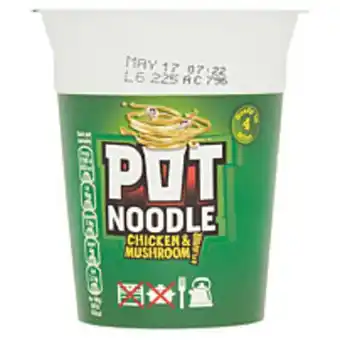 Pot noodle chicken and mushroom 90g