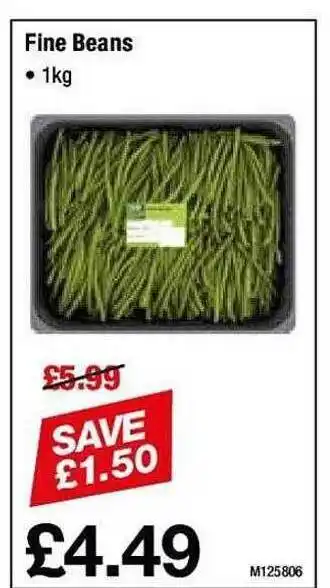 Makro Fine beans offer
