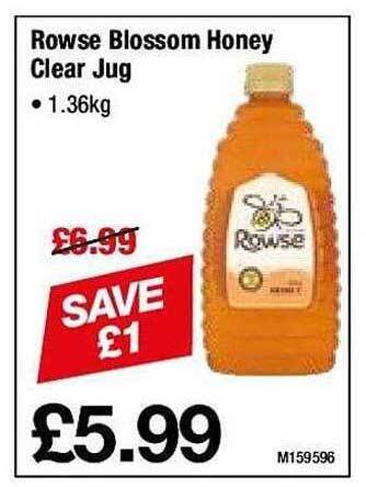 Makro Rowse blossom honey clear jug offer