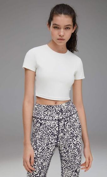 Stradivarius Soft touch sports t-shirt offer