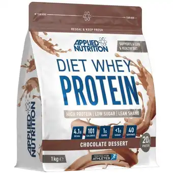 Lloyds Pharmacy Applied nutrition diet whey chocolate dessert flavour offer