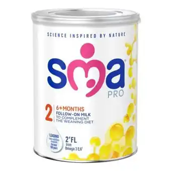 Lloyds Pharmacy Sma pro follow-on milk 2 6+ months 800g offer