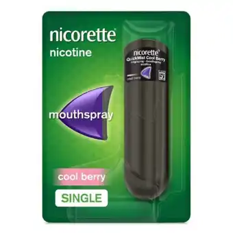 Lloyds Pharmacy Nicorette® quickmist cool berry 1mg spray mouth spray nicotine-duo (stop smoking aid) offer