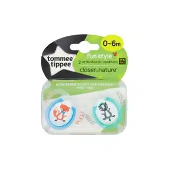 Lloyds Pharmacy Tommee tippee closer to nature fun style soothers 0-6m offer