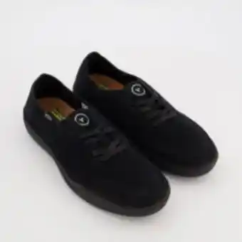 TK Maxx Black circle vee canvas trainers offer