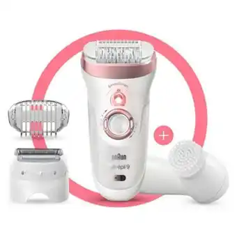 Boots Braun silk-épil 9 9-855 epilator for women for long-lasting hair removal, white/rose gold offer
