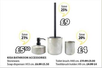 JYSK Kisa bathroom accessories offer