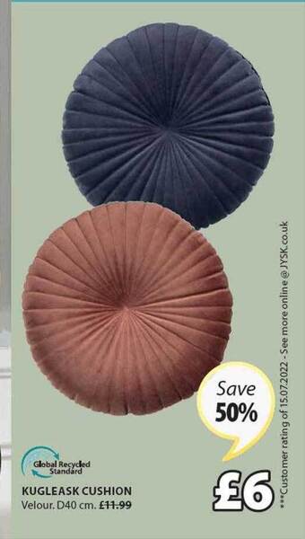 JYSK Kugleask cushion offer