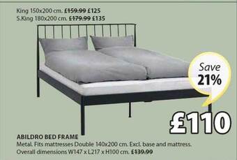 JYSK Abildro bed frame offer