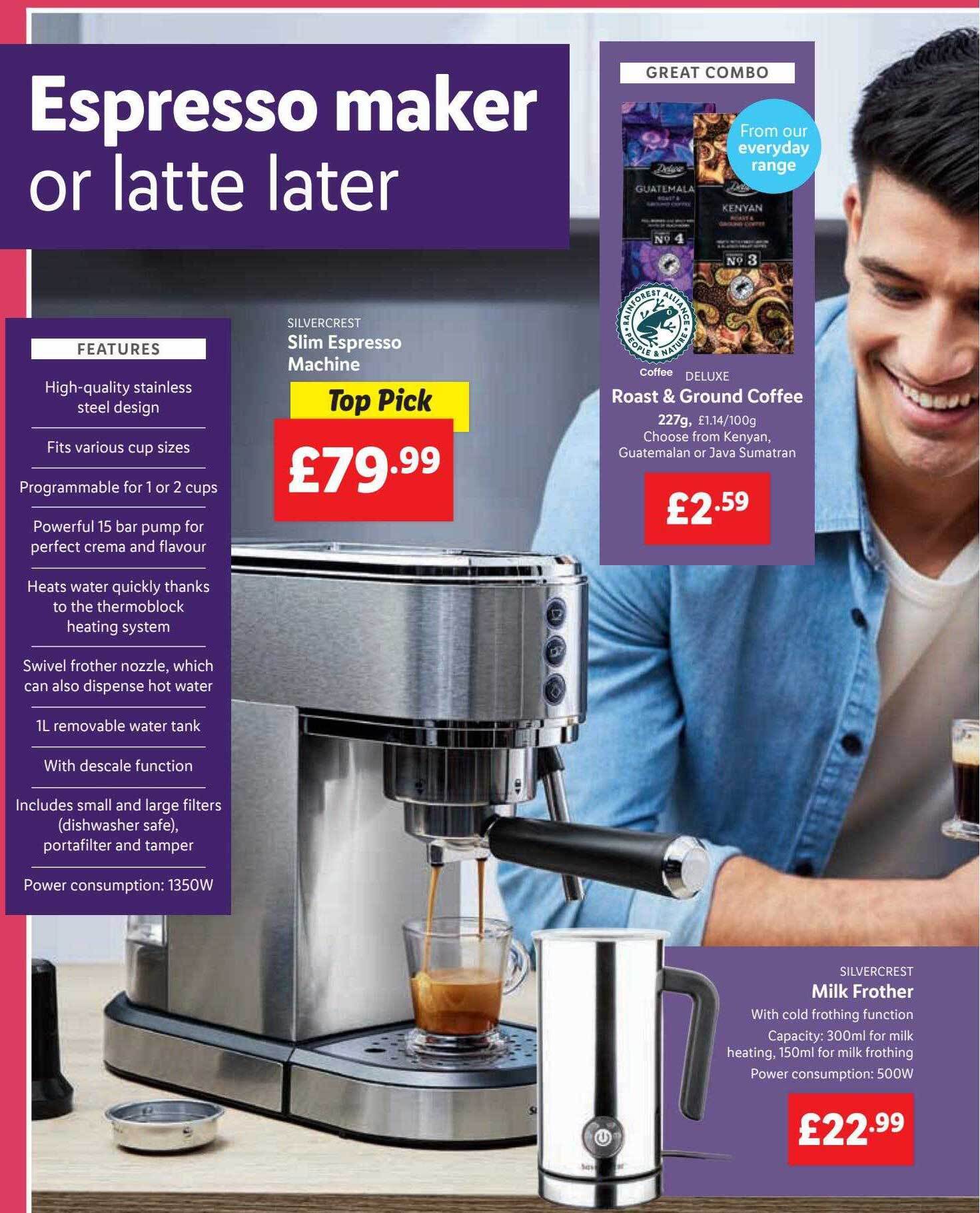shut Fine Slander silvercrest coffee machine lidl 2021 Dairy products