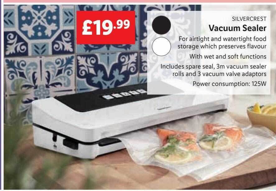 Silvercrest vacuum sealer offer at Lidl