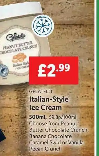Lidl Gelatelli italian-style ice cream offer