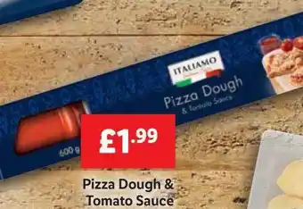 Lidl Italiamo pizza dough & tomato sauce offer