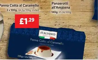 Lidl Italiamo panna cotta al caramello offer