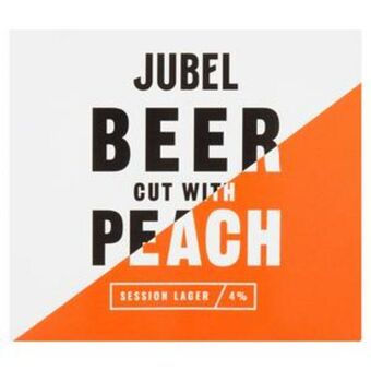 Sainsbury's Jubel beer cut with peach session lager 4x330ml offer