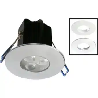 Toolstation Robus tri led fire rated 9w dimmable downlight 3x 3w warm white 385lm offer