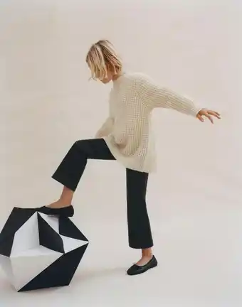 ZARA Faux leather flared trousers offer