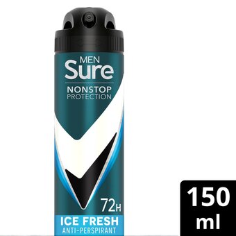 Tesco Sure 72h invisible ice fresh antiperspirant 150ml offer