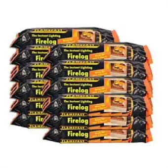 Home Bargains Flamefast: firelogs (case of 12) offer