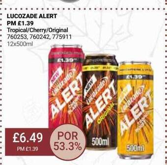 Bestway Lucozade alert offer
