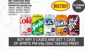 Bestway Diet coke-coke zero-sprite-lilt-fanta-dr.pepper offer