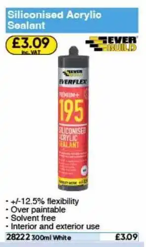 Toolstation Siliconised acrylic sealant ever build offer