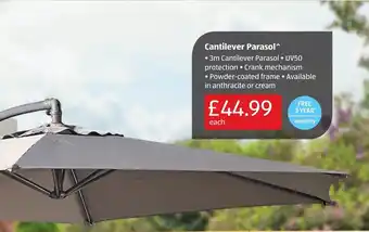 Aldi Cantilever Parasol offer