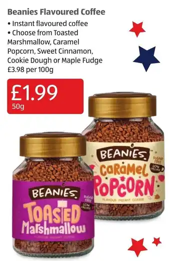 Aldi Beanies Flavoured Coffee 50g offer