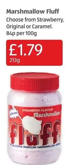 Aldi Marshmallow Fluff 213g offer