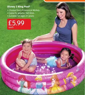 Aldi Disney 3 Ring Pool offer
