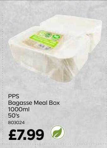 Bestway Pps bagasse meal box offer