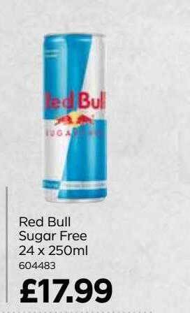 Bestway Red bull sugar free offer