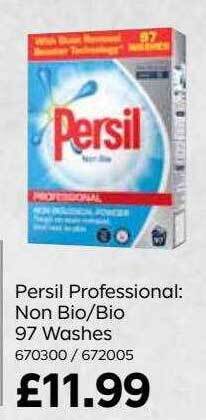 Bestway Persil professional : non bio-bio 97 washes offer