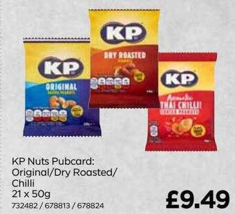 Bestway Kp nuts pubcard : original-dry roasted-chilli offer