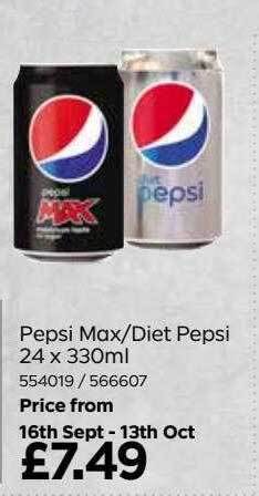 Bestway Pepsi max-diet pepsi offer