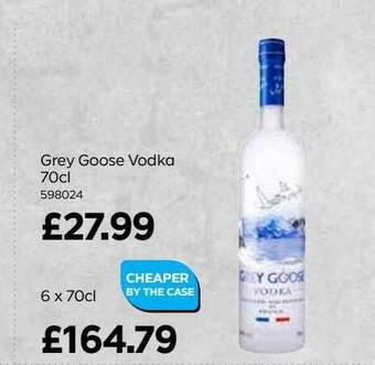 Bestway Grey goose vodka offer