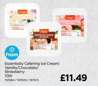 Bestway Essentially catering ice cream : vanilla-chocolate-strawberry offer