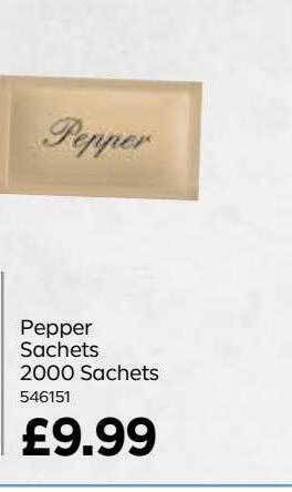 Bestway Pepper sachets 2000 sachets offer