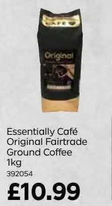 Bestway Essentially café original fairtrade ground coffee offer
