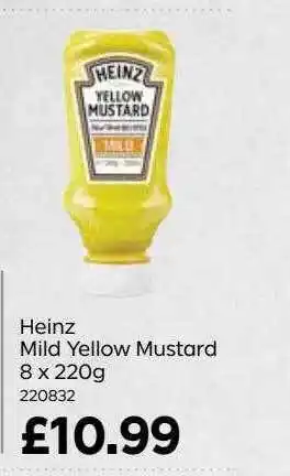 Bestway Heinz mild yellow mustard offer