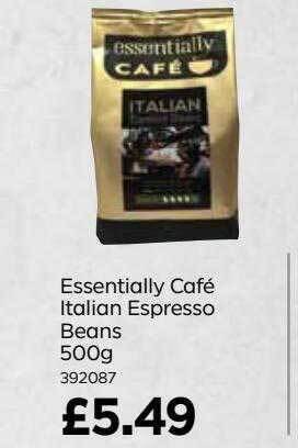 Bestway Essentially café italian espresso beans offer