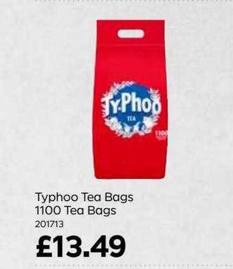 Typhoo tea bags 1100 tea bags