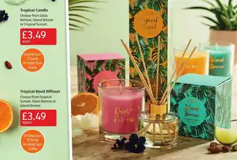 Aldi Tropical Candle offer