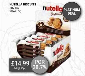 Bestway Nutella biscuits offer